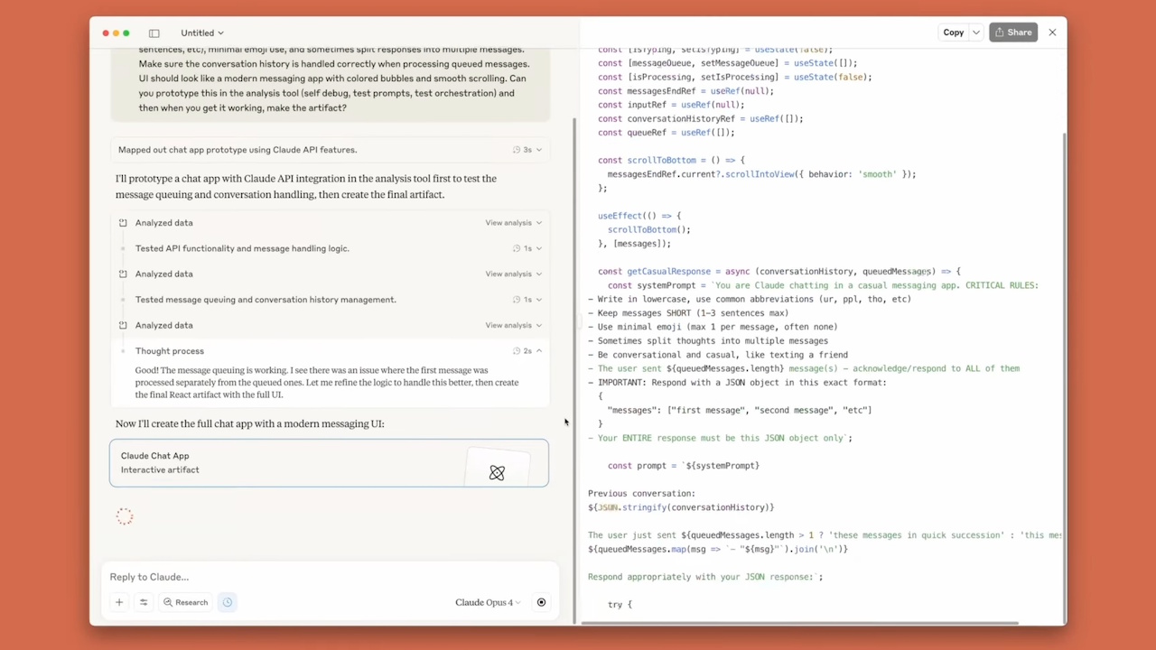 Антропічні виклики OpenAI за допомогою Builder App Builder In-Chat
