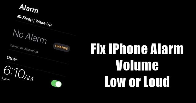 Як виправити об'єм тривоги iPhone низький або гучний