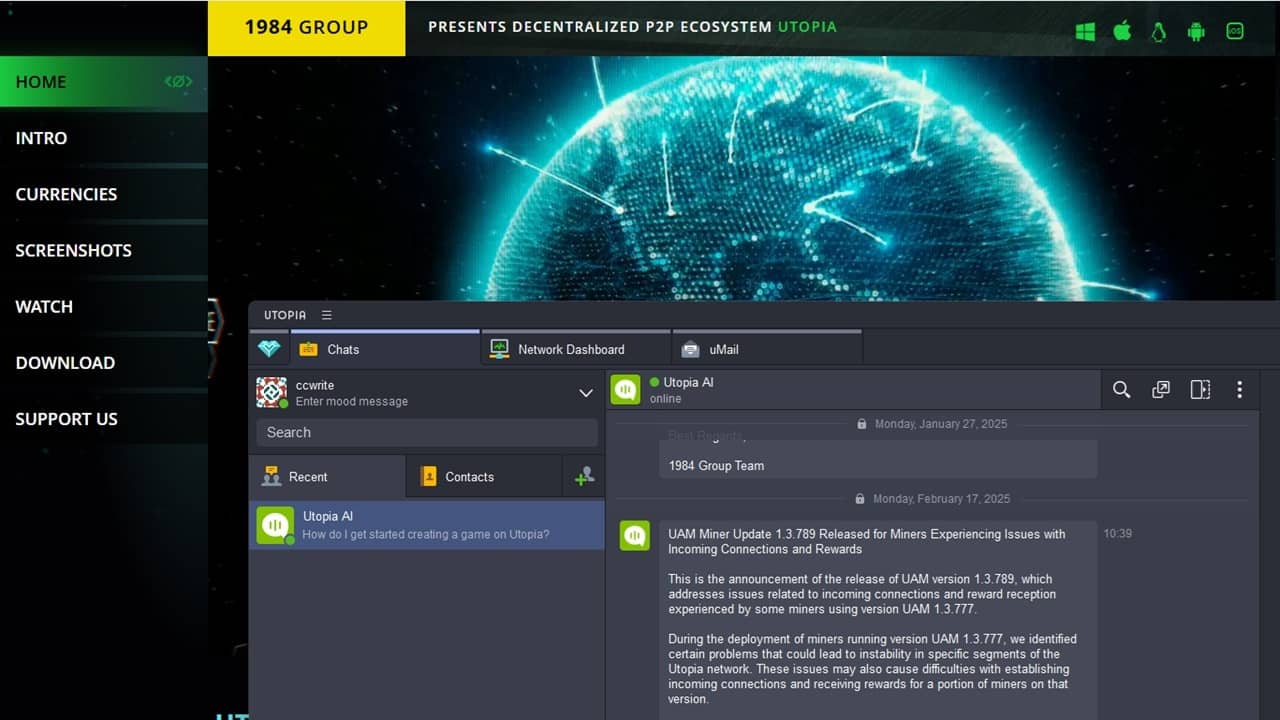 Екосистема Utopia P2P: інструментарій "все в одному" для всіх, хто цінує конфіденційність в Інтернеті