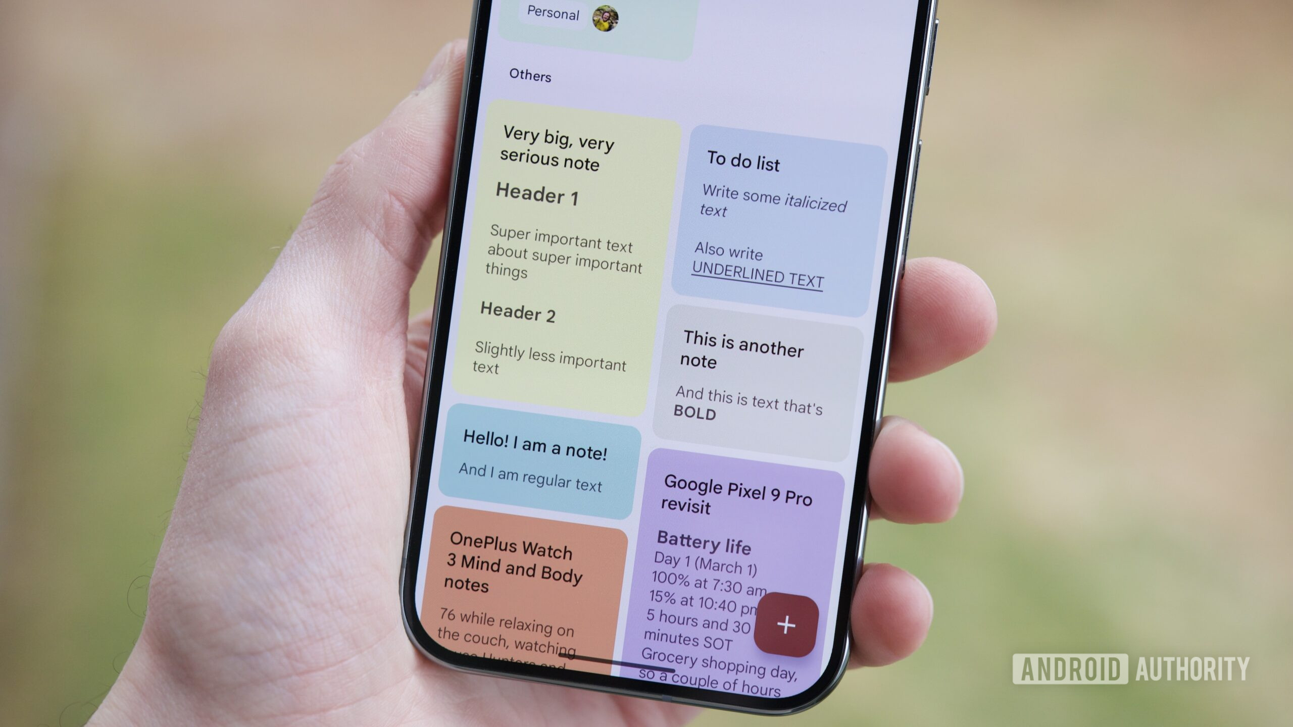 Мої нотатки Google Зберігали безлад