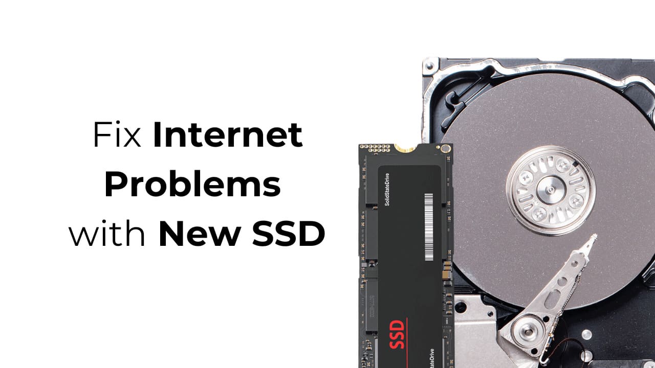 Jak rozwiązać problemy internetowe z nowym SSD